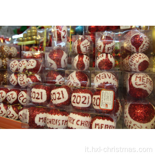 Palla di Natale appesi ornamenti di Natale colorato